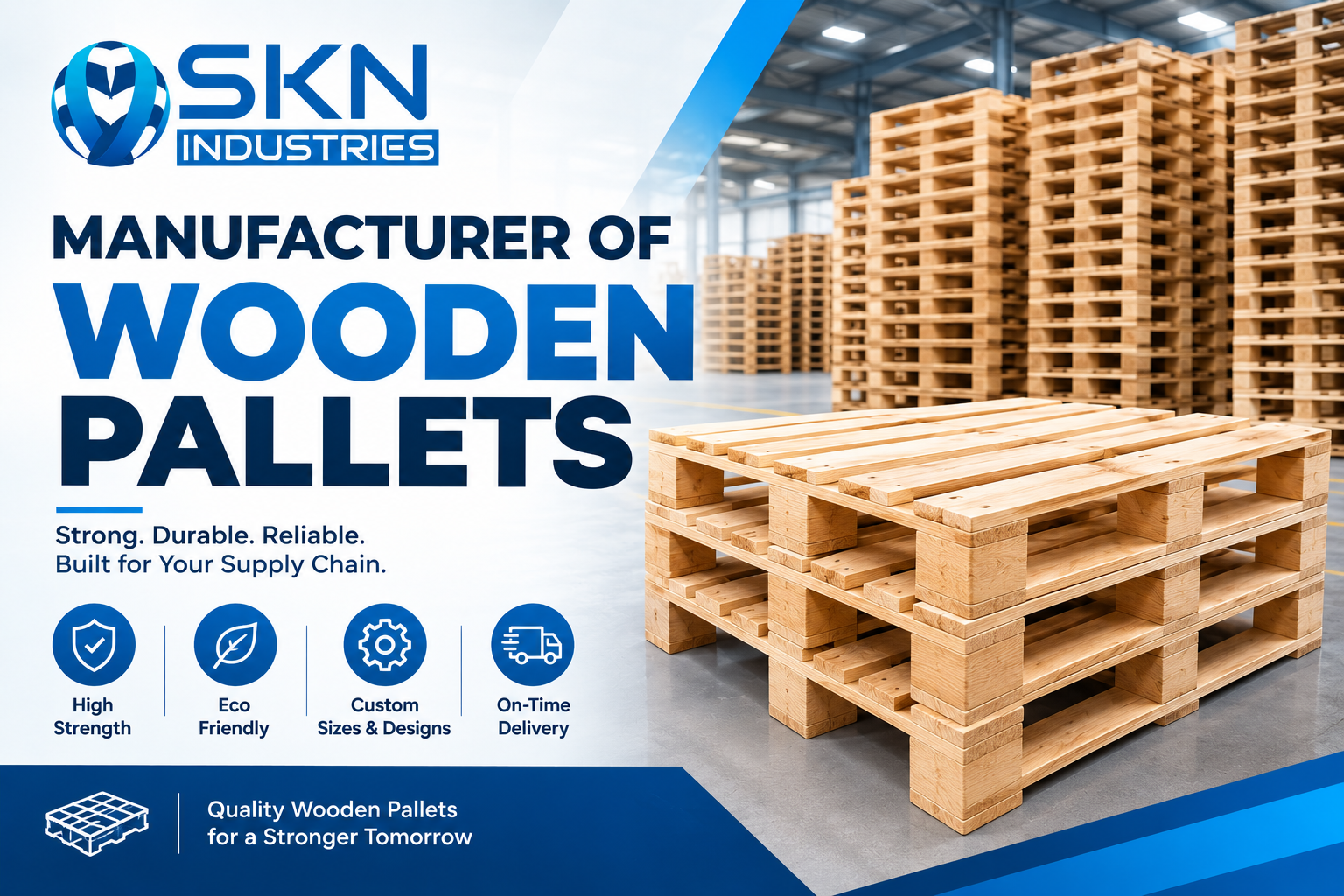 Strong Wooden Pallets for Safe and Secure Shipping